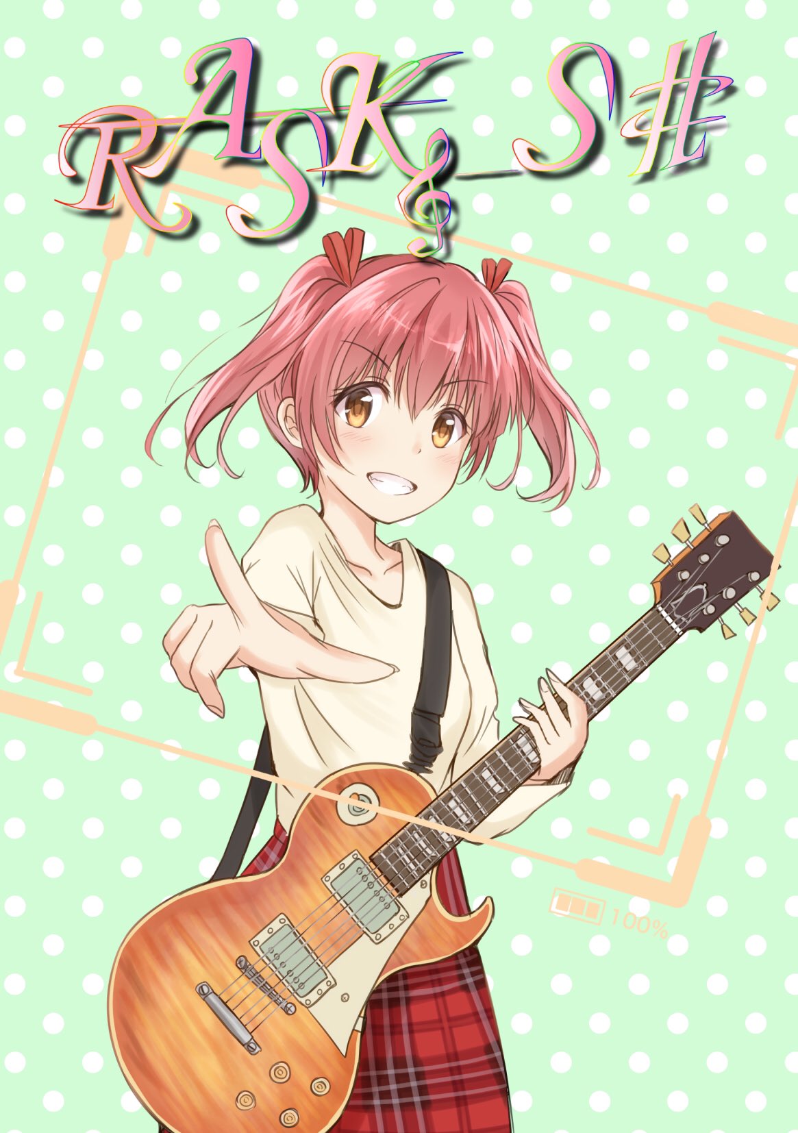 Rask C91情報 C91に向けrask Sパンフレット本鋭意制作中です 一足先に表紙イラストを公開します イラストはくえんさん先生です ギター片手に決めポーズのリーナ Rask C91 T Co 3lb28ojd4c Twitter