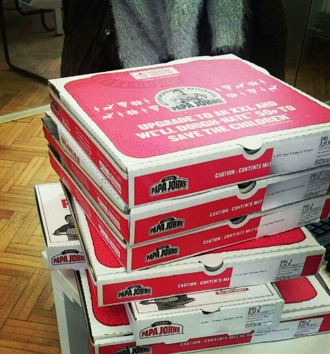 AccordNorth's tweet photo. After a few weeks of solid graft, pizza was definitely on the cards! We don't do things by halves 🍕 #happyfriday #teamwork #winterlayer https://t.co/1mi19tBdRp