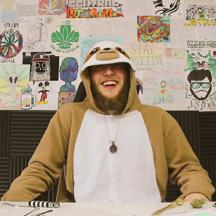 StupidStoned's tweet photo. @StrainCentral #SCQnA Have you ever tried any munchies from the UK? 
Keep them positive vibes rollin dude!
#somewhereinthesky #stonersloth https://t.co/1ooTkJgRMl