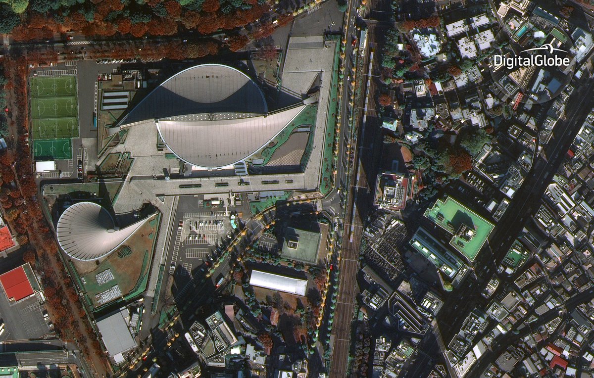 It's here! The 1st image from #WV4 captures the Yoyogi National Gymnasium in Shibuya, #Tokyo in all its glory: ow.ly/poOY306KkBV