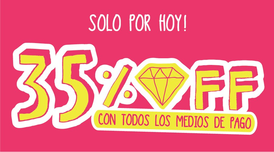 ¡Sólo por hoy! 😍 Stores 👉 bit.ly/35OFFCQ.