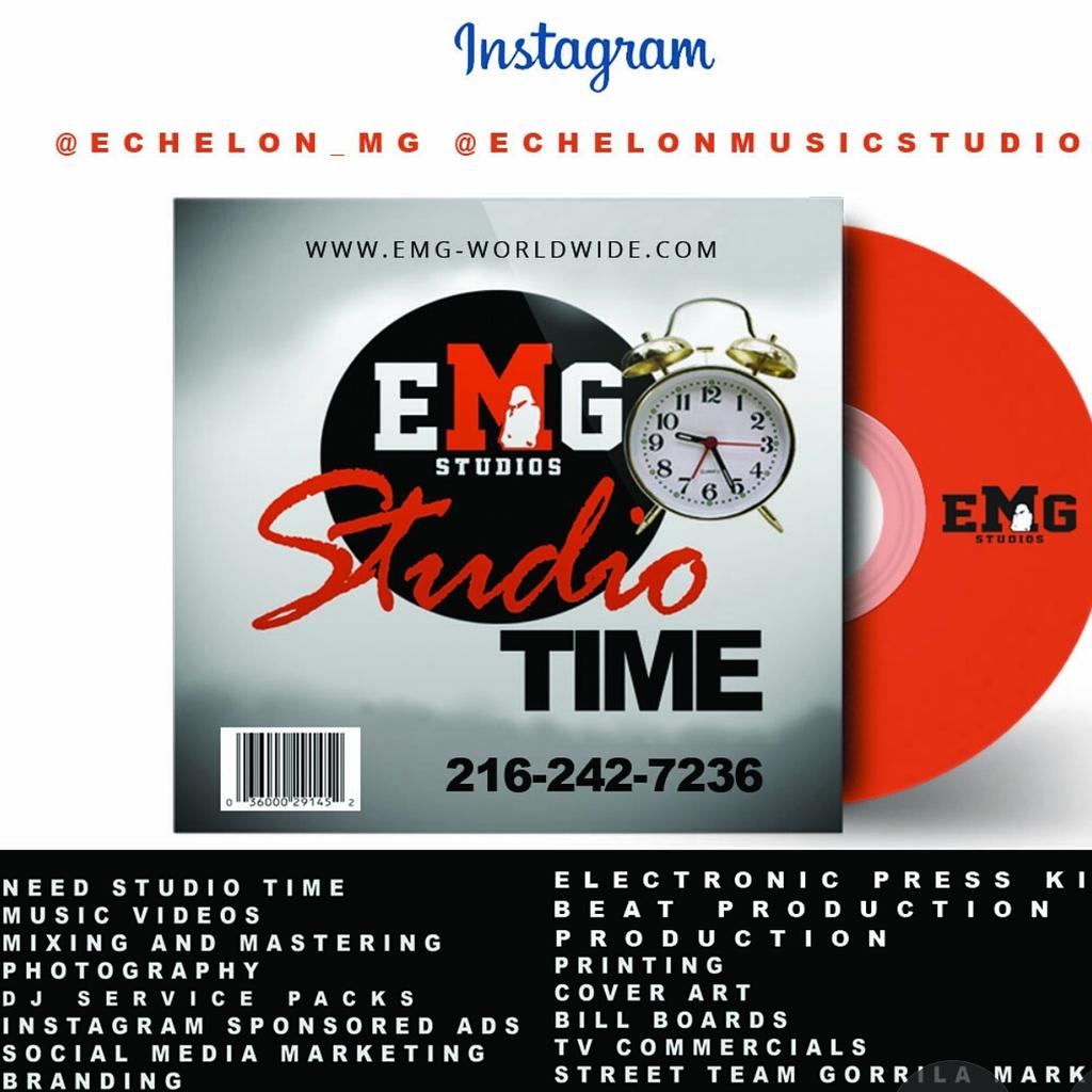 EMG_Worldwide's tweet photo. Book #studio time now...xmas specials..buy 2hrs get 1 hr free..#emgstudios call up if your in the #cleveland area https://t.co/mQgDzFKHQt