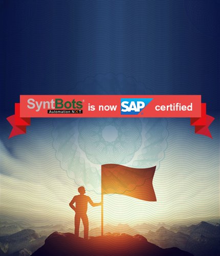 RakeshKhanna001's tweet photo. Our #Syntbots #Automation platform is now #SAPCertified. Incredibly proud of the team that has achieved this milestone. https://t.co/rv1xef0GoF