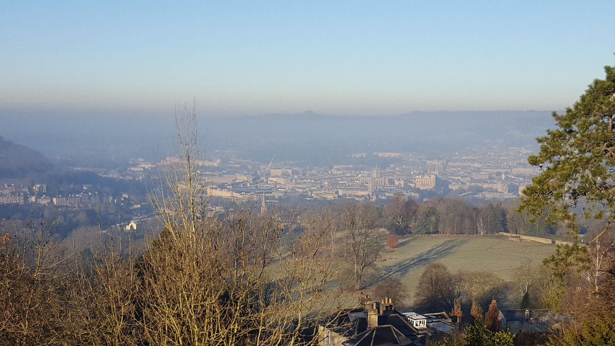 StoneworksBath's tweet image. High above Bath and there is a hue of air pollution, I hope people are using #smokecontrol wood burners, but suspect its a #transportissue