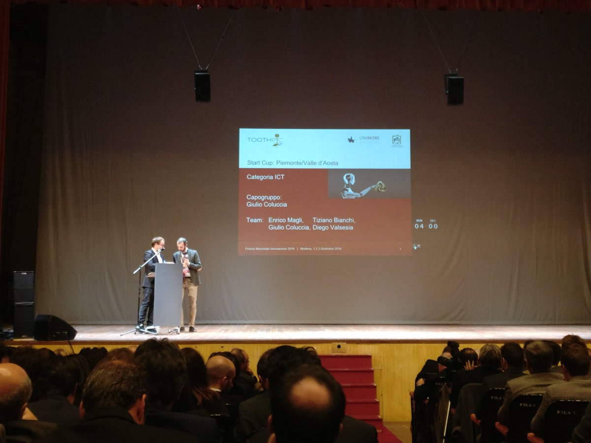 PoliHub's tweet image. #PNI2016 Categoria #ICT: #toothpic di StartCup Piemonte VdA tra i 4 classificati!  Soluzione innovativa basata su camera identification