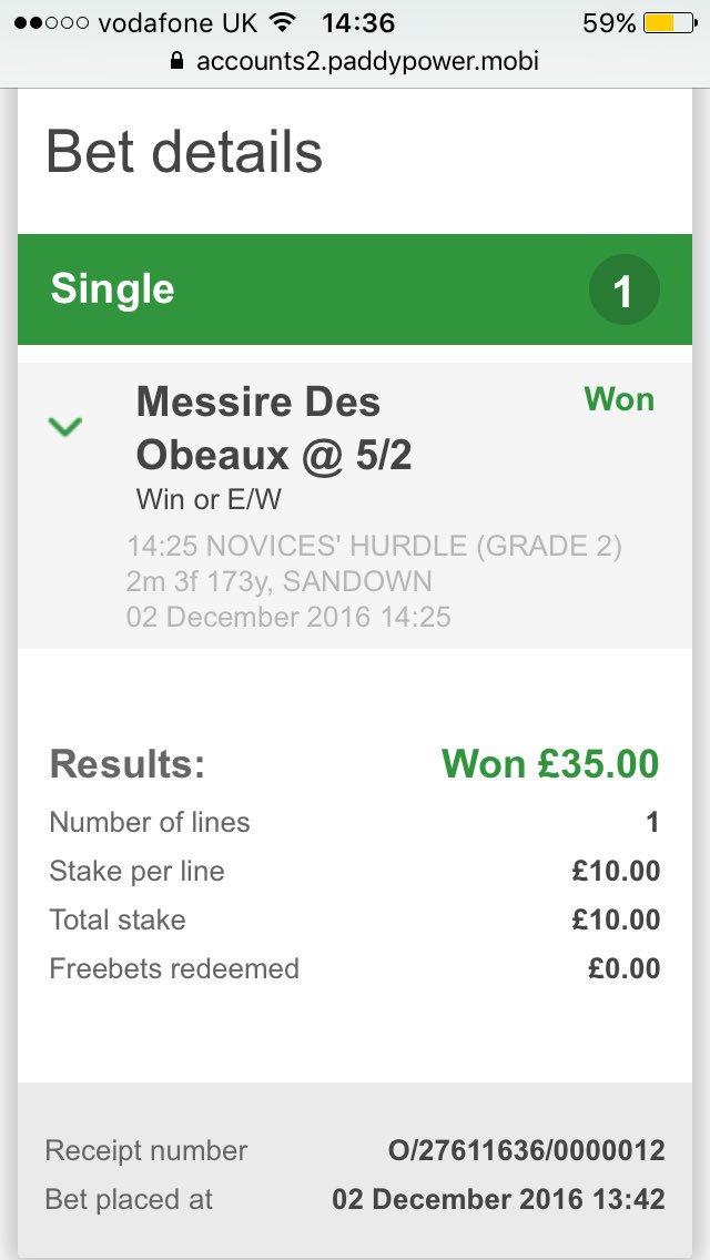 PaddyHanlon's tweet photo. @betwithvalue unbelievable form fellas!!! 🔥🔥 Cheers! 🍺 https://t.co/4S3JQP2fO0