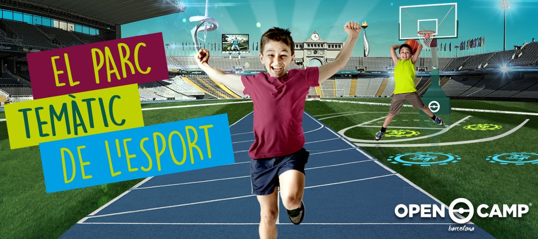 CiutatSomnis's tweet photo. El parc temàtic de l'esport @opencampbcn presentarà al seu estand del @infanciabcn les experiències #OpenFutbol, #OpenJumping i #OpenSprint! https://t.co/0RIWgiBi3t