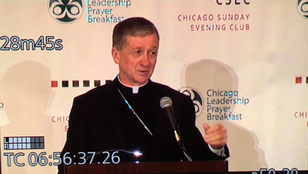 timfrakes's tweet photo. @CardinalBCupich quoting @Pontifex "Beware the virus of animosity in the world." @SundayEveClub https://t.co/uls0YnvGZu