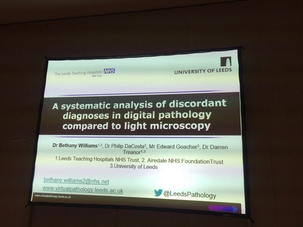 keithkaplanmd's tweet photo. @LeedsPathology Dr. Bethany Williams on Discordant Diagnoses with DP vs. LM #GEDPC16 https://t.co/aiQ8PfxZeI