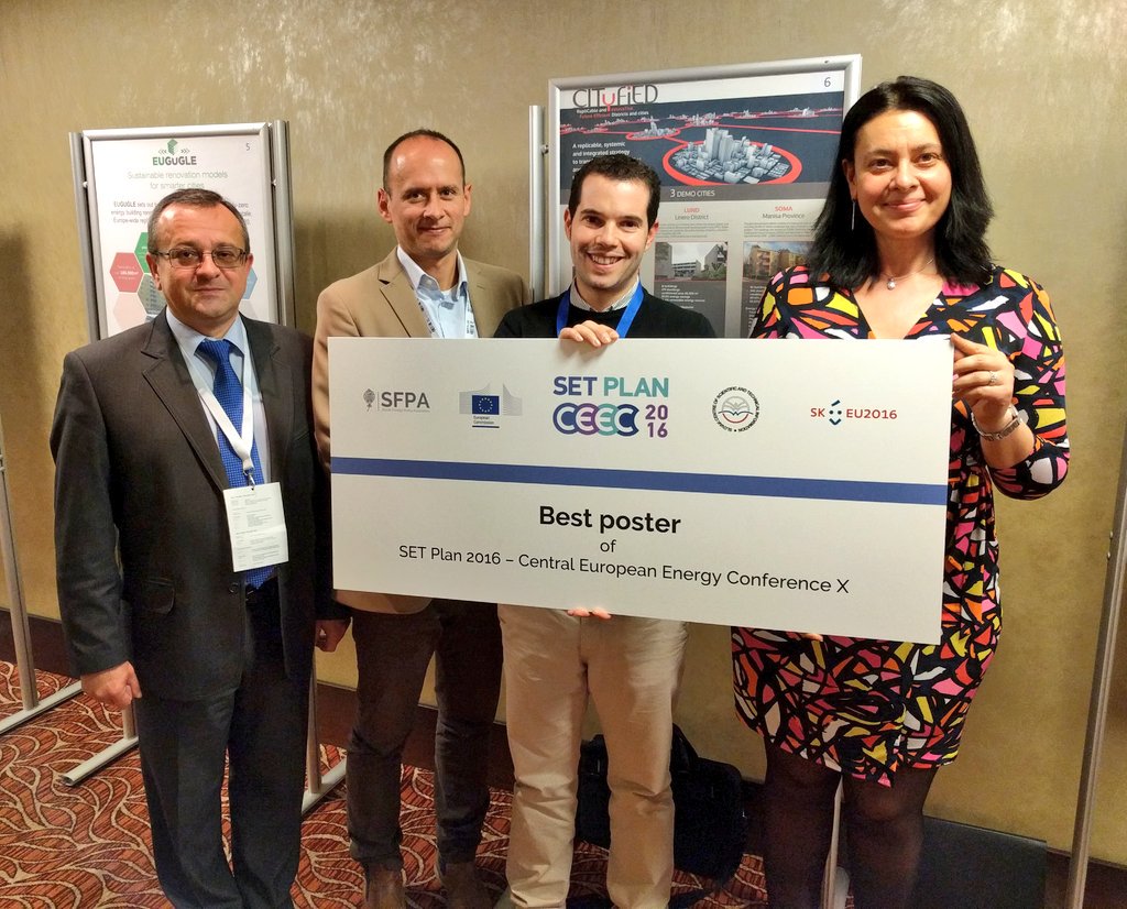 alivb1's tweet photo. Congratulations to @cityfied_eu #SmartCity project Best poster of #SETPlan16 #CEEC16 @stracma @VasakovaLivia @CARTIFCT Thank you! https://t.co/MGt8g71LZ5