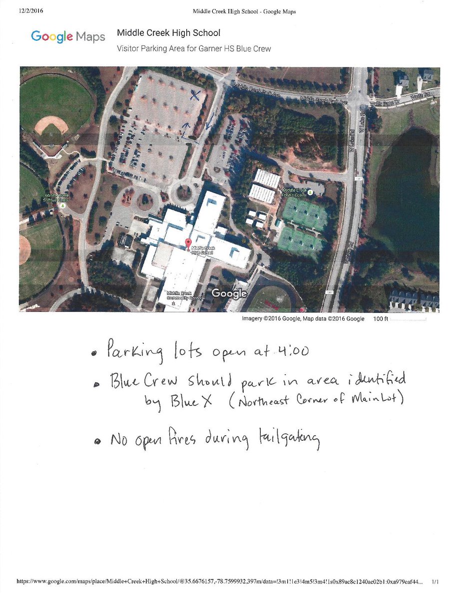 @GarnerBlueCrew Parking info for tonight for Blue Crew! Go Trojans! <a href="/gmhs2017/">GMHS Class of 2017</a> <a href="/Garner2018/">GMHS Class Of 2018</a> <a href="/GMHS2019/">GMHS Class of 2019</a> <a href="/Garner2020/">GMHS Class Of 2020</a>