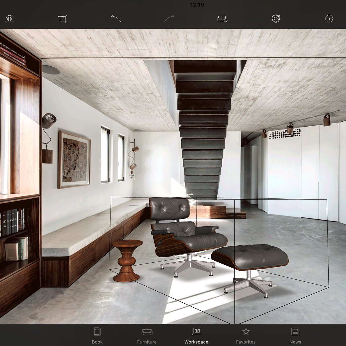 magicspaceapp's tweet photo. The classic of all classics by @eamesoffice 😊#magicspaceapp #iosapp #interiordesign #furniture #eames #vitra #hermanmiller #midcenturymodern https://t.co/rXSYtha3zm