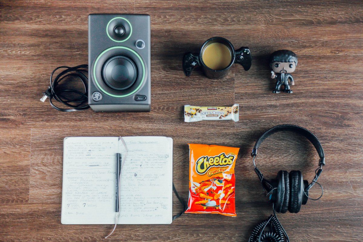 12StarsMedia's tweet photo. For this week's #TeamMemberFriday, let's see what @ZephVaughn's must-have items are for our "What are your essentials?" theme. https://t.co/tvxw6YAxG7
