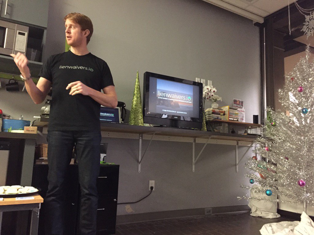 Geoff Arnold from <a href="/lienwaivers/">lienwaivers.io</a> talks about his company at <a href="/1stFridayCoffee/">1stFridayCoffee</a> at <a href="/SpringboardCowo/">SpringboardCoworking</a> #startups #siouxcity