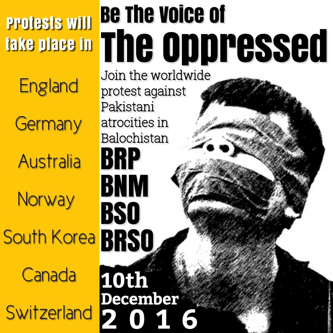 HammalHaidar's tweet photo. I request every1 to join our worldwide protest against Pakistani atrocities in #Balochistan on 10 Dec 2016 to urge #UNInterveneInBalochistan https://t.co/YY7rlzy9Z2