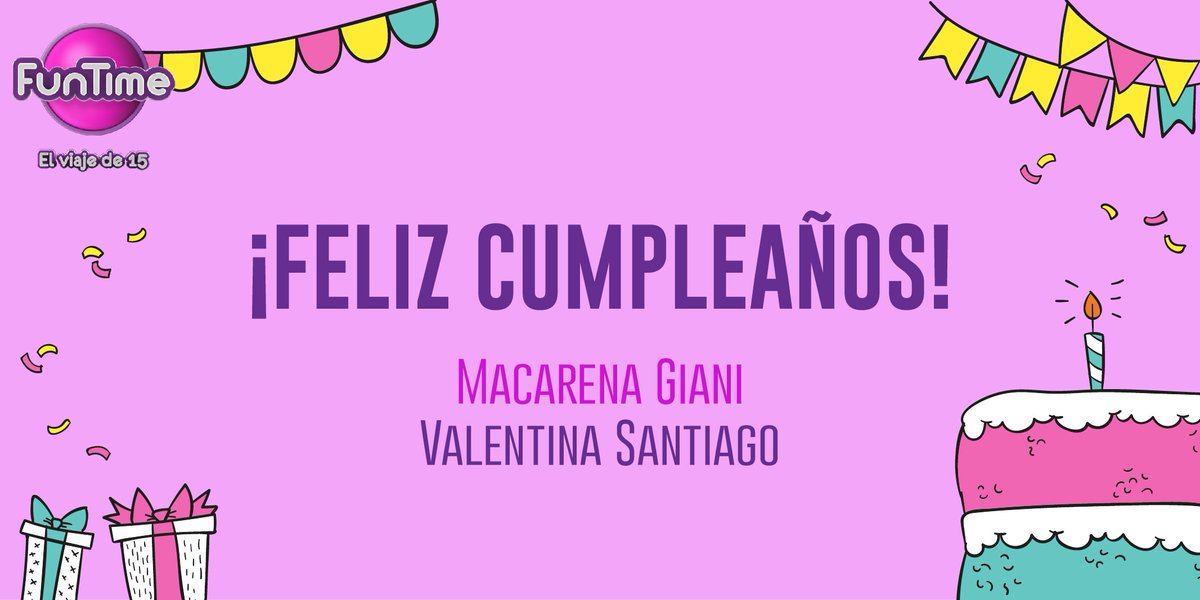 Funtime15's tweet image. ¡Hoy es un día muy especial! Feliz cumpleaños a ellas que estan festejando sus 15 en #DisneyConFunTime