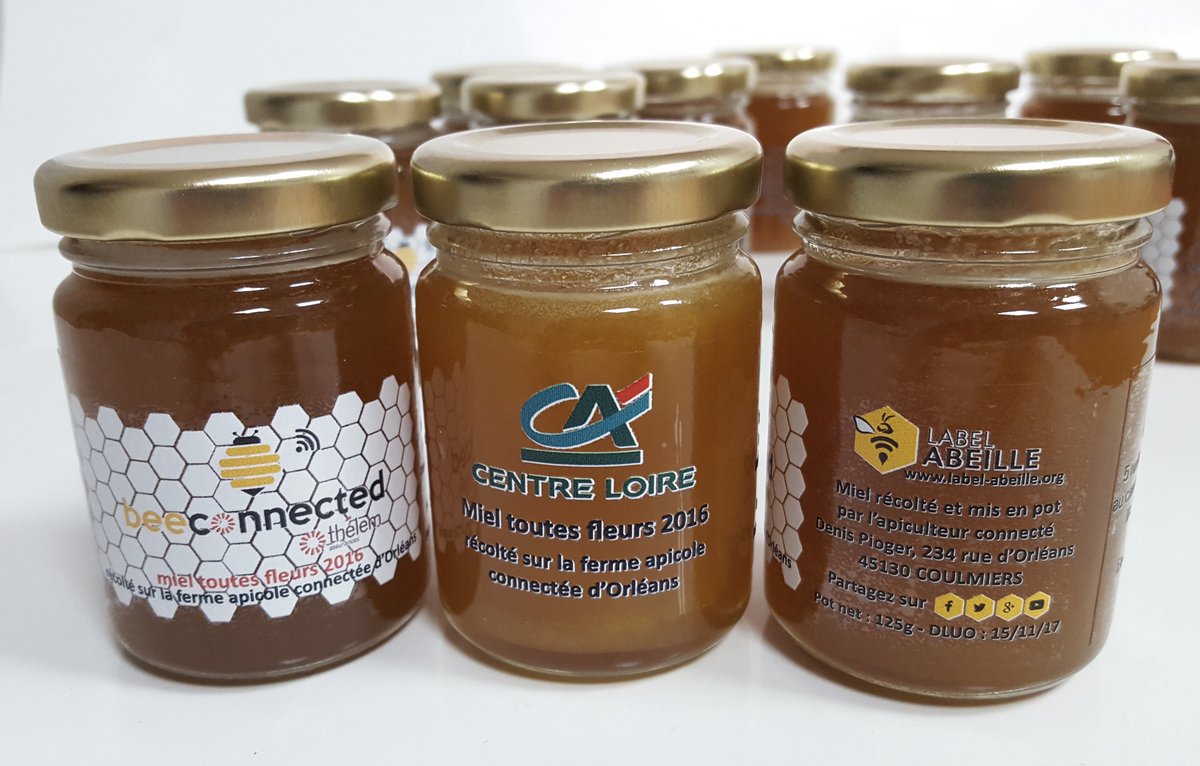 Label_Abeille's tweet image. #mielconnecté, 1e livraison
- d'un an après le lancement de la #rucheconnectée au @FABLABORL avec @techloirevalley @olivier_carre @jpportron