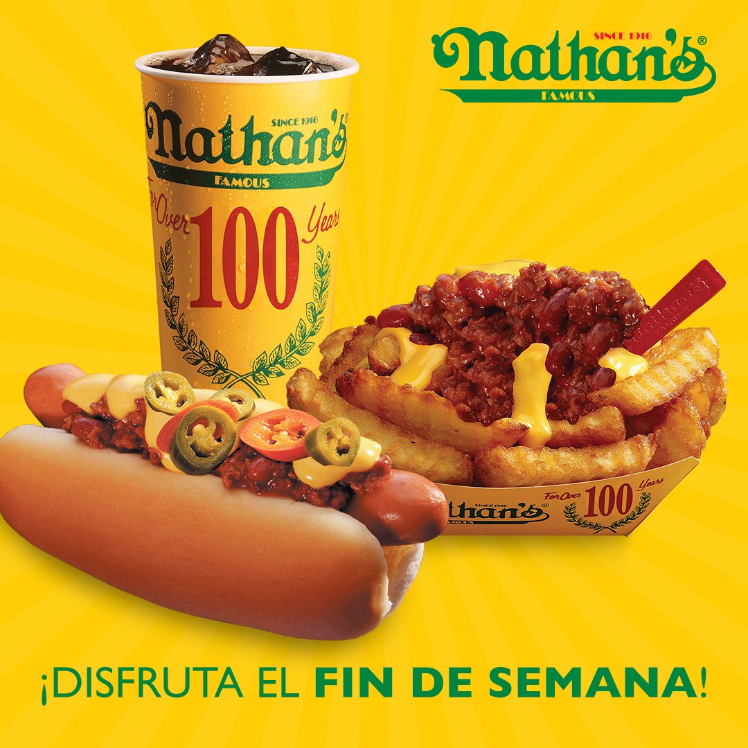 Nathanspty's tweet photo. ¡El día favorito de todos llegó! Celébralo con Nathan’s Famous. #nathanspanama #weekend https://t.co/DGhLkkIwgo