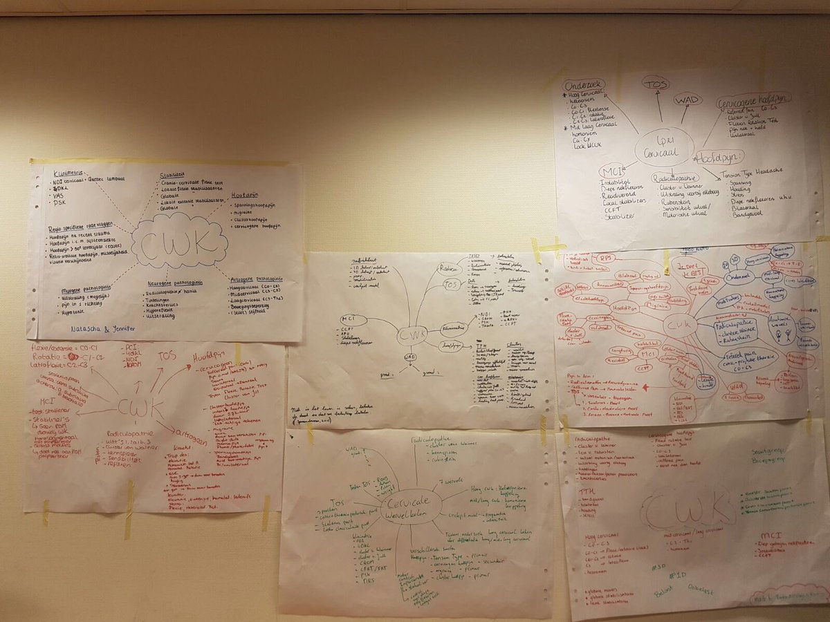 kine_xpert's tweet photo. Studenten @AvansAGZ aan het werk gezet ➡️ #mindmap #nekpijn #LP21 #wervelkolom https://t.co/r1zoIRHCou