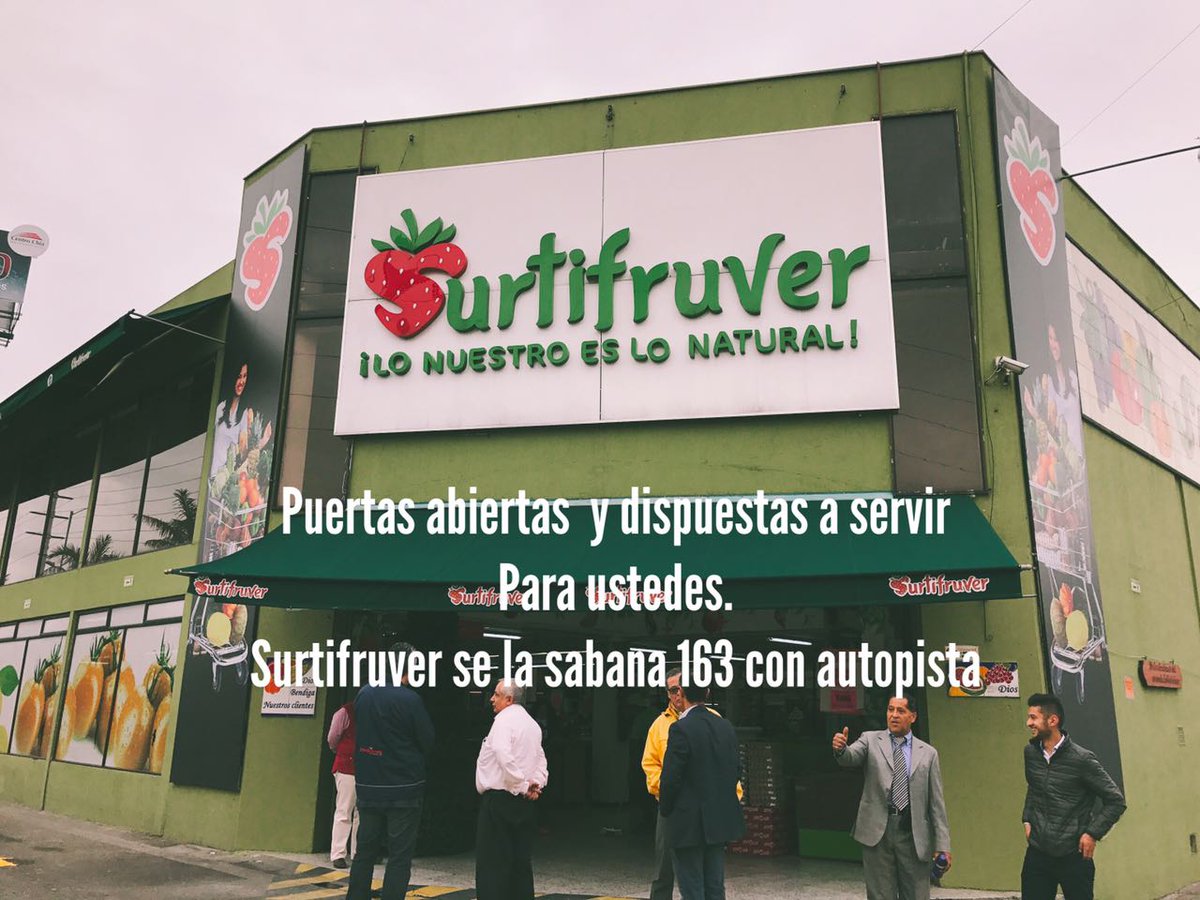surtifruver's tweet photo. En la Calle 163 con Autp. Norte estamos puertas abiertas con lo mejor en Frutas y verduras. ¡Los esperamos! https://t.co/sr1qxOHpQr