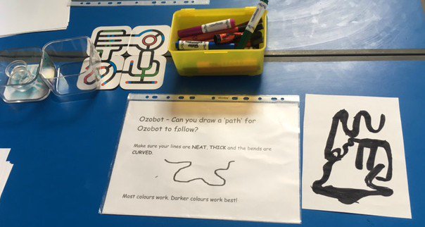 MGLWorld_Ady's tweet image. We all had a fantastic robotics day at St Winefride&apos;s Catholic Primary School. @Stwinefridesprimary. #Edbot #MIP #Ozobot #Bluebots