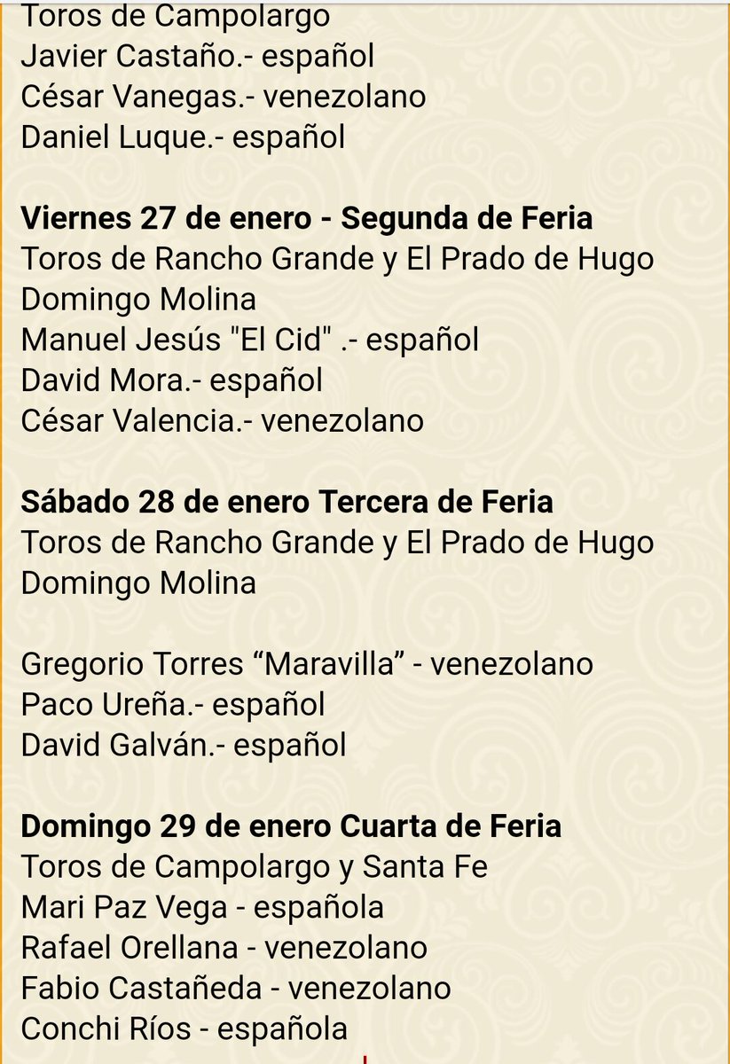 tauraula's tweet photo. @maripazvj Maripaz Vega contratada para la feria de San Sebastian de Cristobal, Venezuela https://t.co/r87UqWYAI5