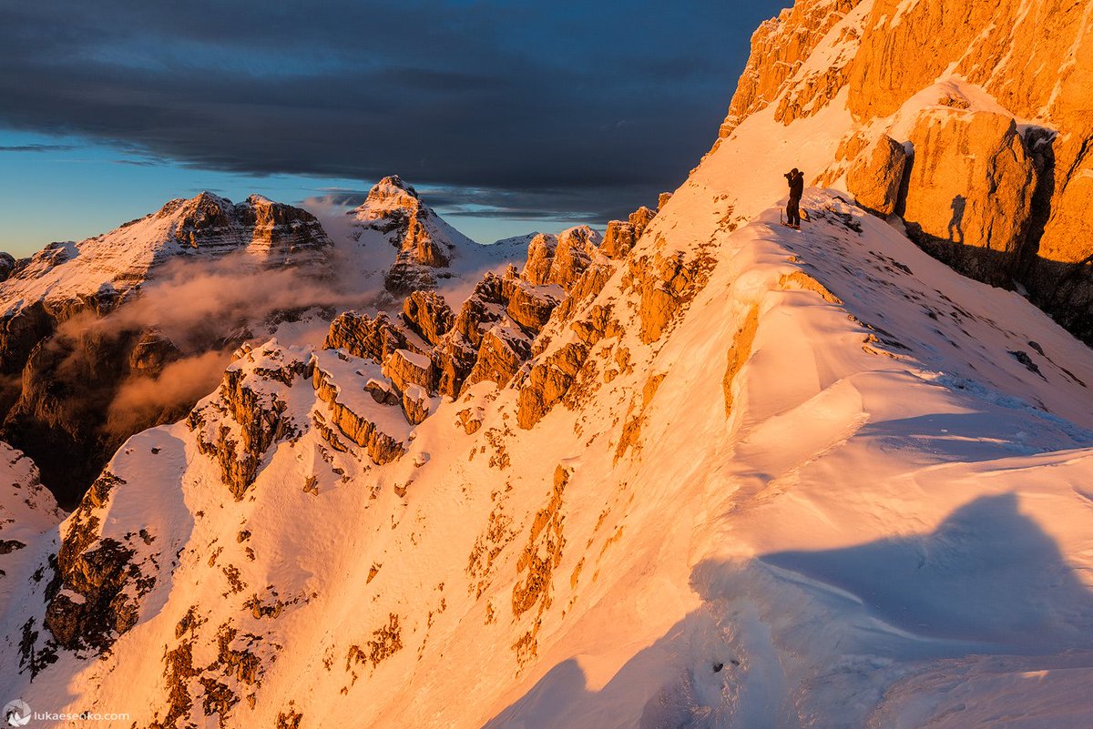 A glowing sun in the Julian Alps, Slovenia (Photo: Luka Esenko Photography) #julienalps #slovenia #mountainlove #hiking #adventure #travel