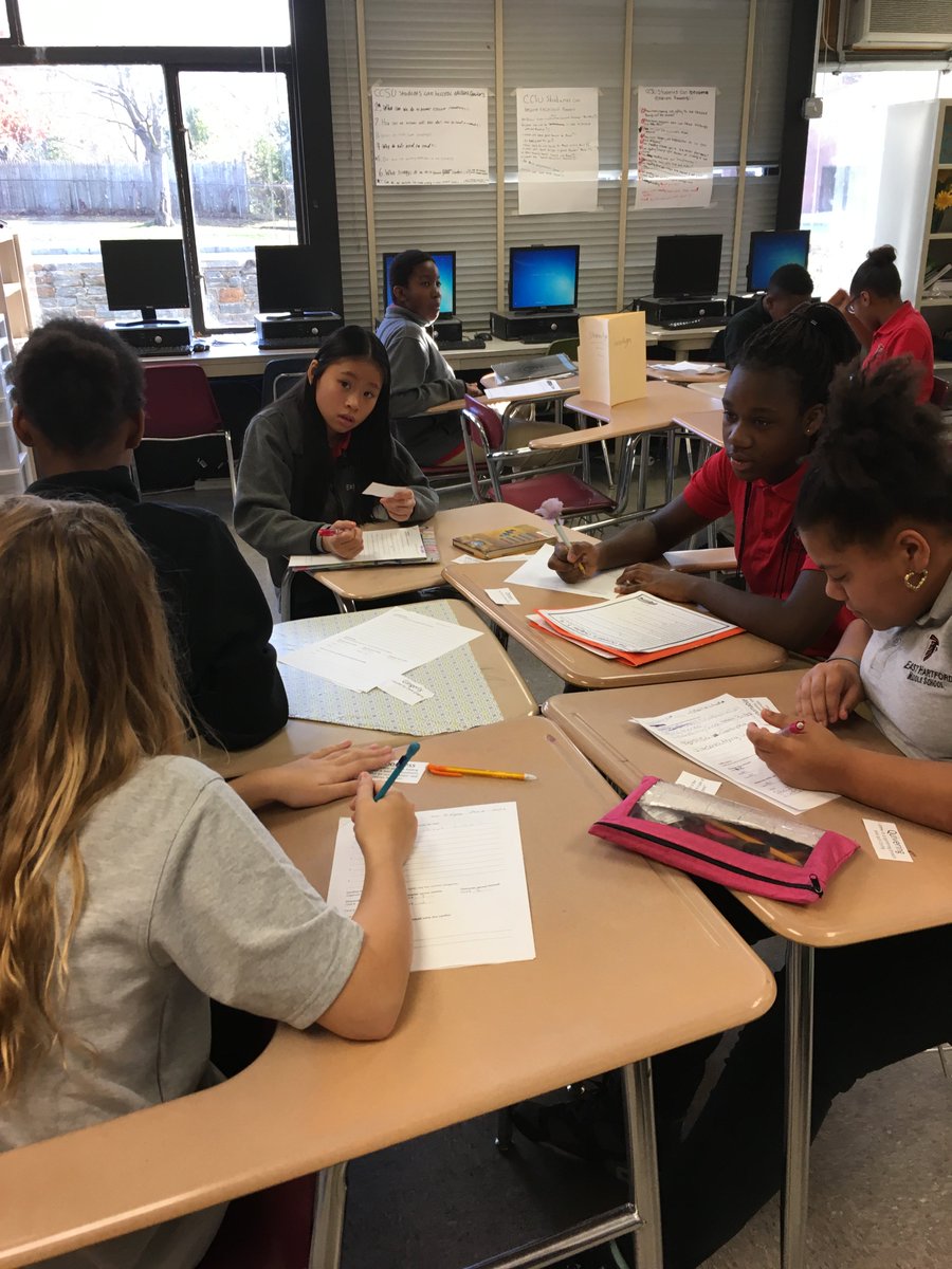 MeredithKrauss's tweet photo. The Outsiders Station activity! Working on characterization, stereotypes, conflict, and vocabulary! #TheEHMSWay, #PlanWorkSucceed https://t.co/muy1pAHqfu