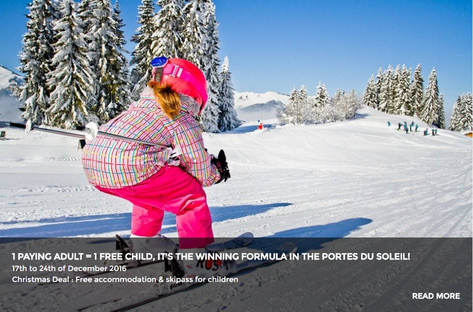 For #christmas, #children stay and #ski for #free in #Morzine! Check out this amazing offer on tinyurl.com/free4children