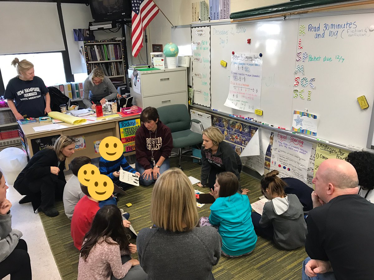 4th grade teachers working together during the Modified Workshop Labsite! #bravobburg