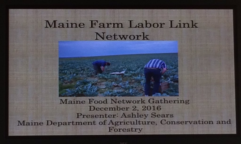 Developing &amp; supporting the food-related business workforce:a key part of successful Ag in #Maine. maine.gov/dacf/ard/farml… #MFNG2016