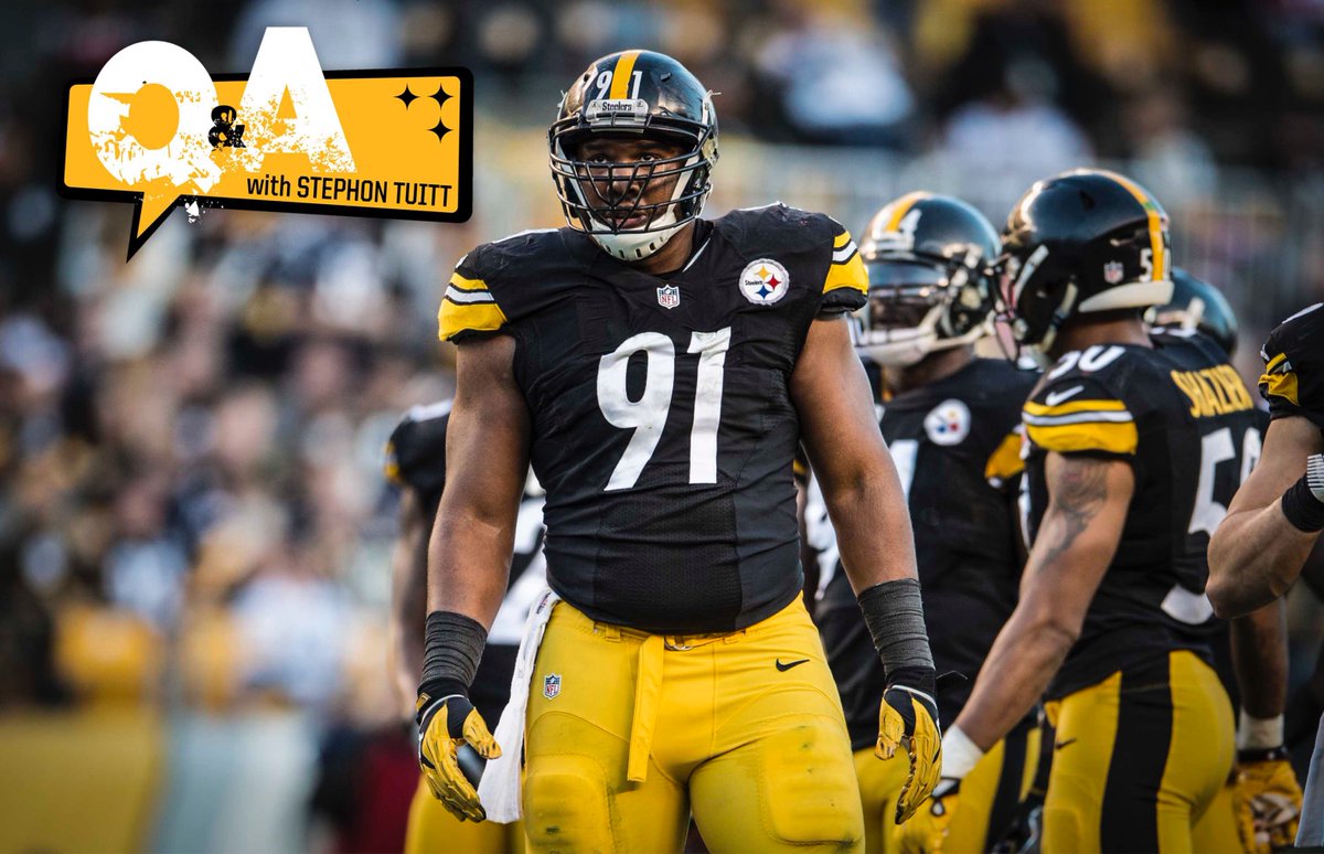 Have a question for Stephon Tuitt? Get yours in now by using #AskTuitt, and he will answer some after practice. https://t.co/l2AxF8uVnp