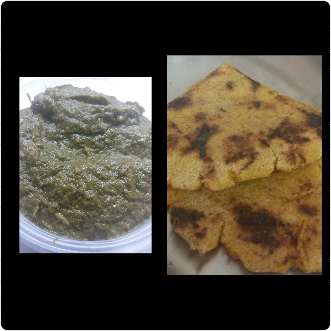 EduPapiya's tweet image. Perfect lunch of da season Makkai ki Roti Sarson ka saag