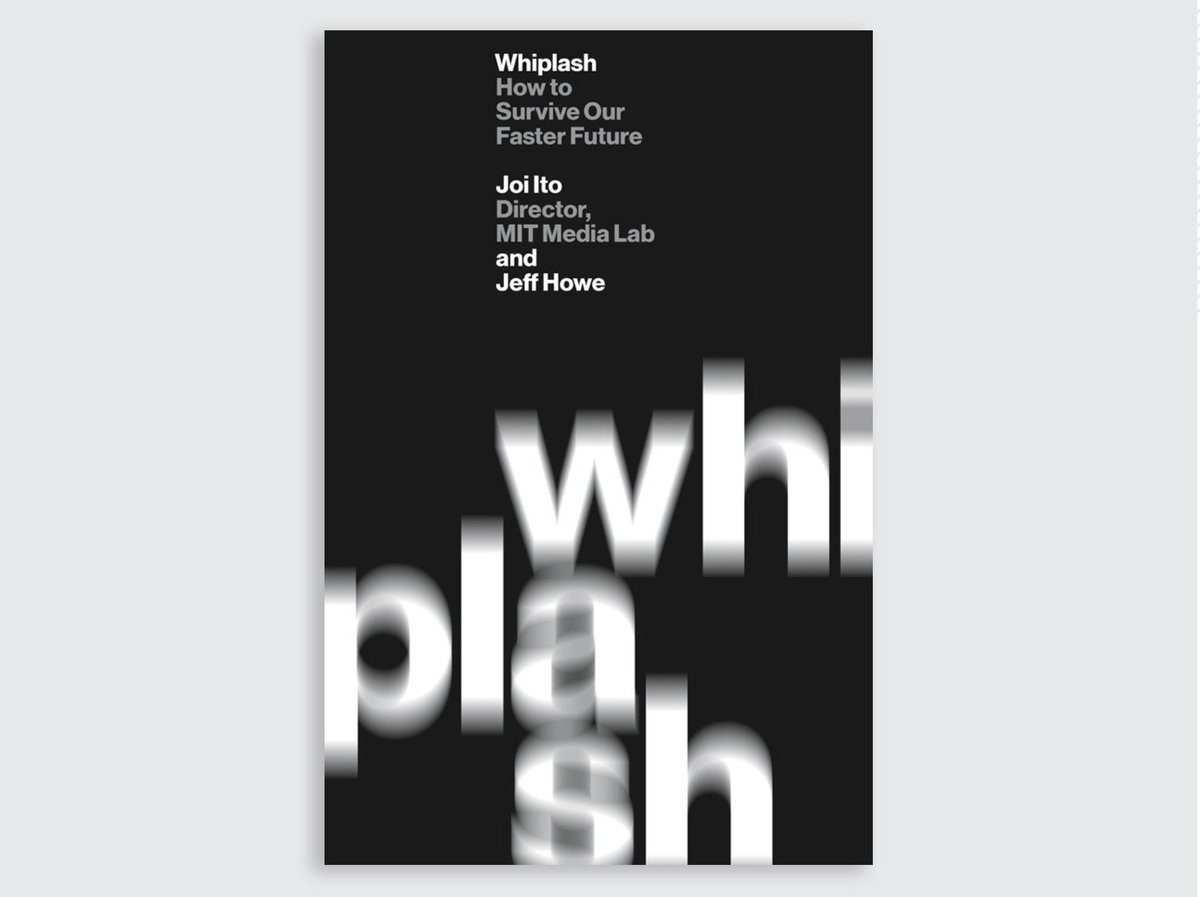 Whiplash by <a href="/Joi/">Joi Ito</a> &amp; <a href="/crowdsourcing/">Jeff Howe</a> (designed by @michaelbierut/<a href="/AronFay/">afay</a>) is one of 2016's best designed design books fastcodesign.com/3066031/wanted…
