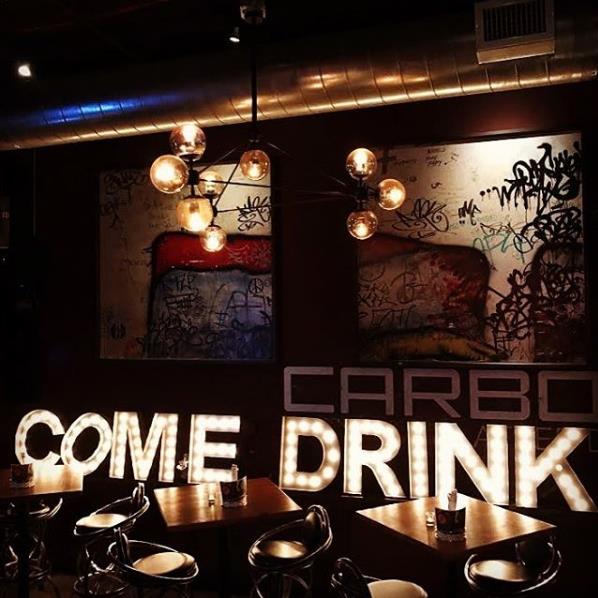 carbontaps's tweet photo. Every day spirits + sparks fly at our Holiday Happy Hour from 3-6pm with $5 House #Wines + #Beer, plus 25% OFF ALL #COCKTAILS + FULL MENU https://t.co/cE1rsWqpLP