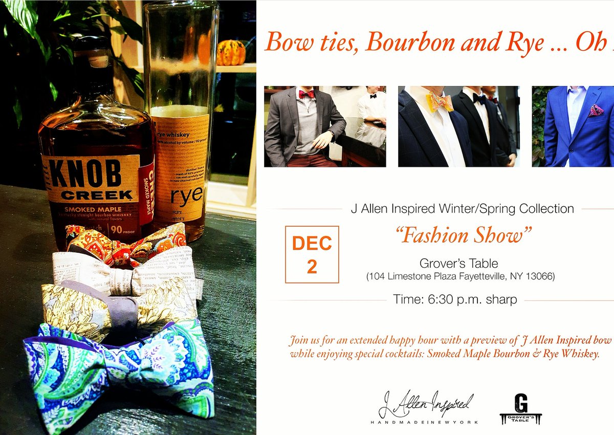 GroversTable's tweet image. #Local #handmadeinnewyork #handmadeinusa @JAllenInspired #fashionshow Tonight at 6:30 #Fayetteville #CNY #Syracuse