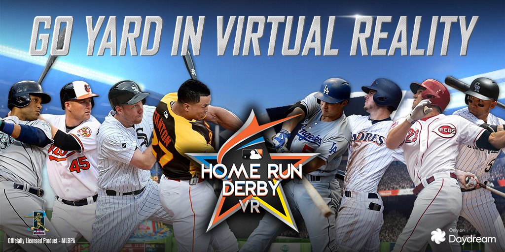 Go Yard in Virtual Reality! Home Run Derby VR is available now for Google #Daydream. https://t.co/Q8vU27UQ16