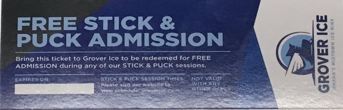 Need a gift idea for the hockey player in your life?  10 Stick &amp; Puck passes for only $70!!  Stop by Grover Ice to pick yours up!