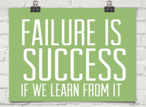 highgatewood's tweet photo. Our thought for the coming week is: failure is success if we learn from it. (But ONLY if we learn from it!) https://t.co/HhIG0hq8yx