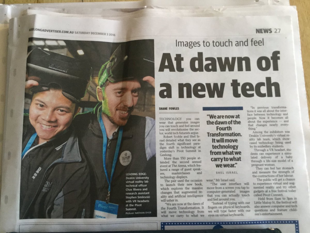 jencromarty's tweet photo. @geelongaddy Thx for the great story @PivotSummit - looking forward to #pivotconnect today! https://t.co/DmEd5ZCAXN