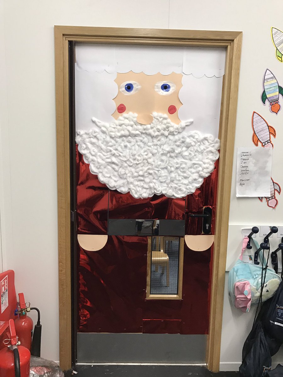 Our door is almost ready for Monday!! #ChristmasBegins