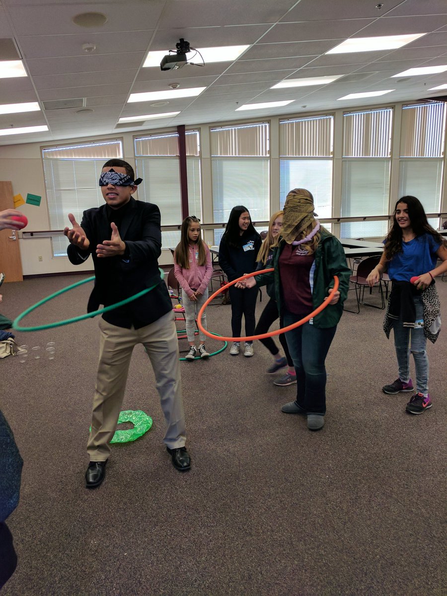 Our Elementary leadership conference is testing out some rally games! #cvhawknation #cvsuccess