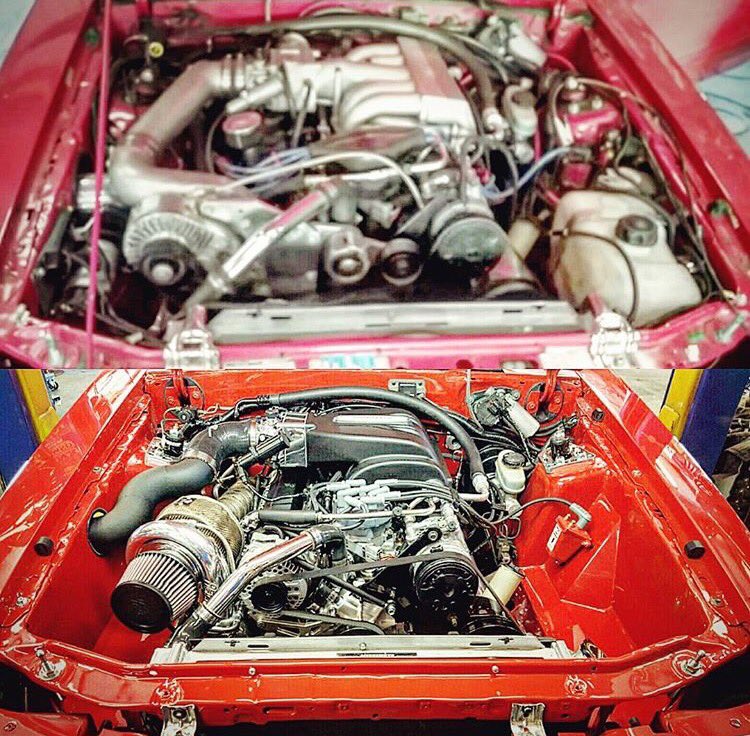 TurboBlankets's tweet photo. It's cold, so heat up your #FoxBodyFriday with this before-and-after shot of this #ptpprotected  @HPPRacing #pteboosted #Mustang. https://t.co/kJDr7lk9YY
