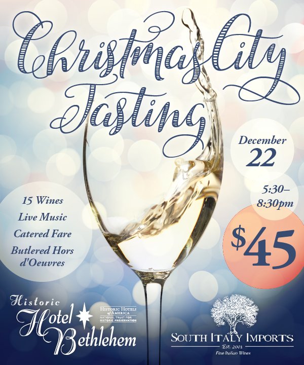 It doesn't get much better than a wine tasting at Christmas! goo.gl/7XI3bu <a href="/SIwines/">South Italy Imports</a> #CCT2016