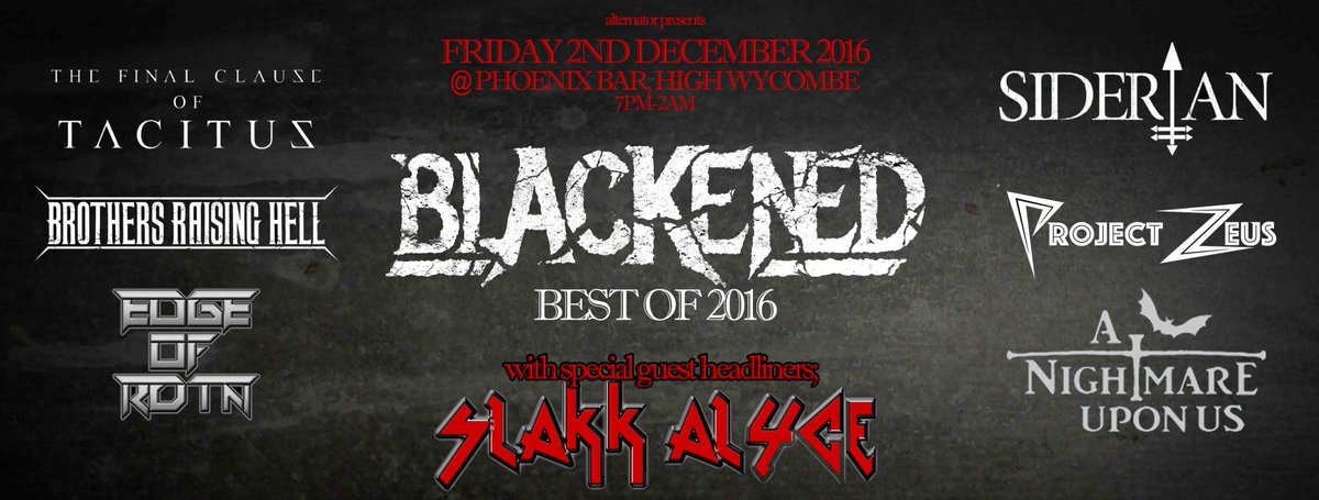AlternatorGigs's tweet image. Tonight Metal fans! Slakk Alyce, Final Clause Of Tacitus &amp;amp; 5 more!! facebook.com/events/5811639…