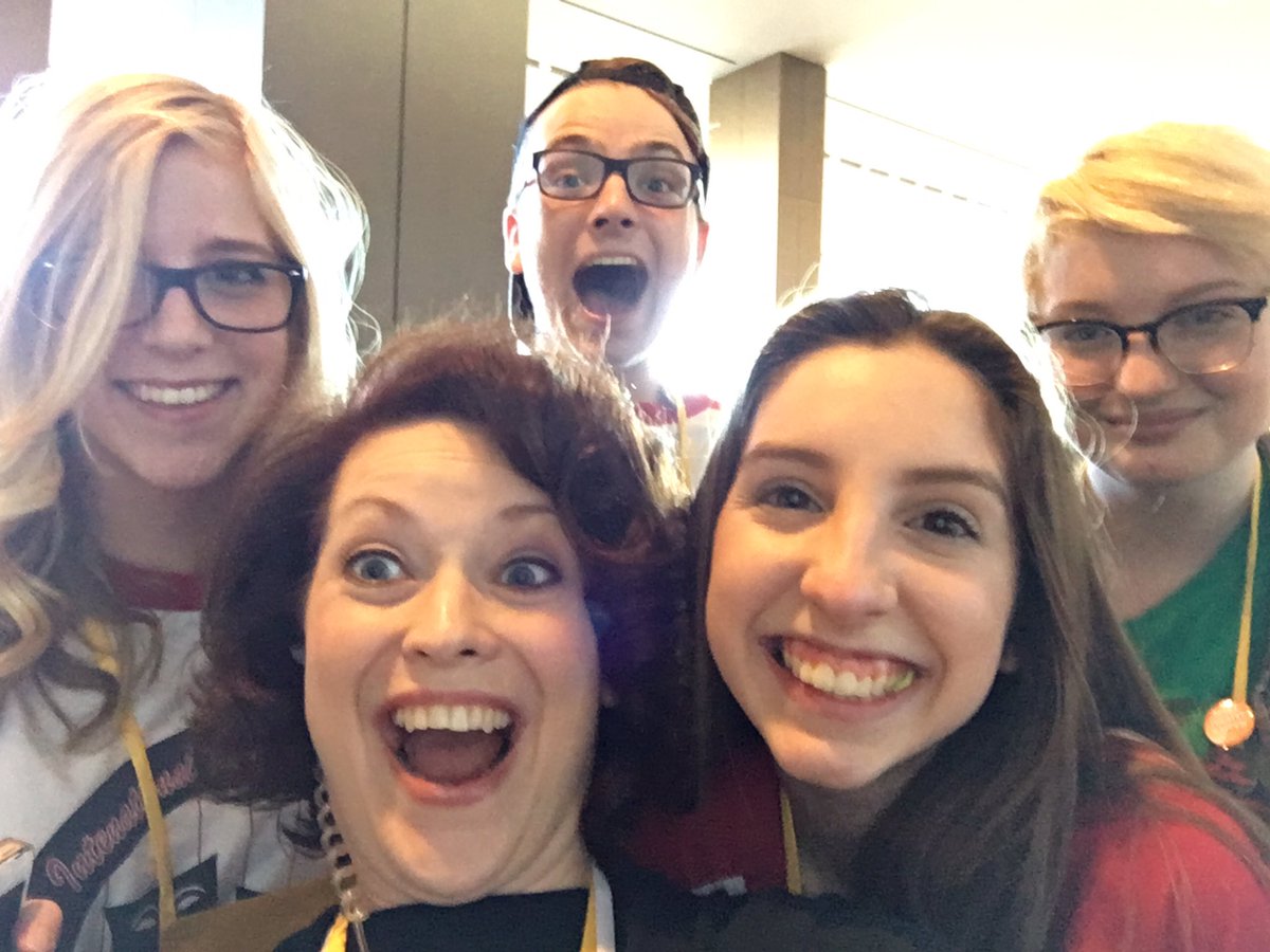 risdfinearts's tweet photo. RHHS Theatre at Texas Thespians having a blast. Three  National qualifiers so far! Go Hawks! https://t.co/eol3gWvwtG