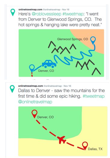 onlinetravelmap's tweet photo. @AngrierAsian Want to help build our #tweetmap?  Where'd you go after @glenwoodsprings &amp; why was it awesome? https://t.co/ntZ3qkp3sH