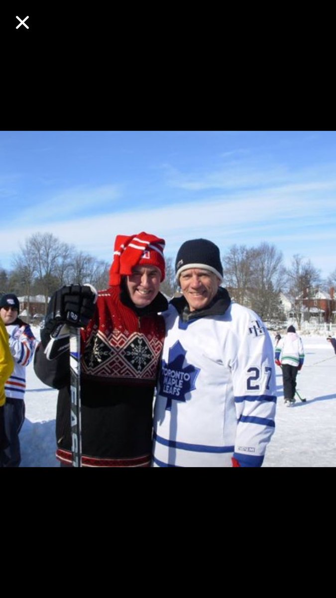 jennandlarrys's tweet photo. @TaraSlone here is a pic of my dad Larry of @jennandlarrys last time Hockey Day in Canada was in Stratford #ronmaclean I'm just so excited https://t.co/Qc0mEBRU00