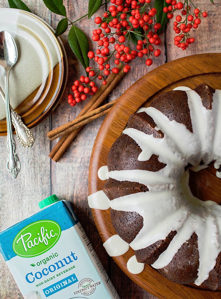 pacificfoods's tweet photo. This spicy Gingerbread Cake with sweet coconut drizzle is so good, and totally dairy-free! #nondairy #dessert https://t.co/ZhFj66uWaS https://t.co/8XBtV2reeY