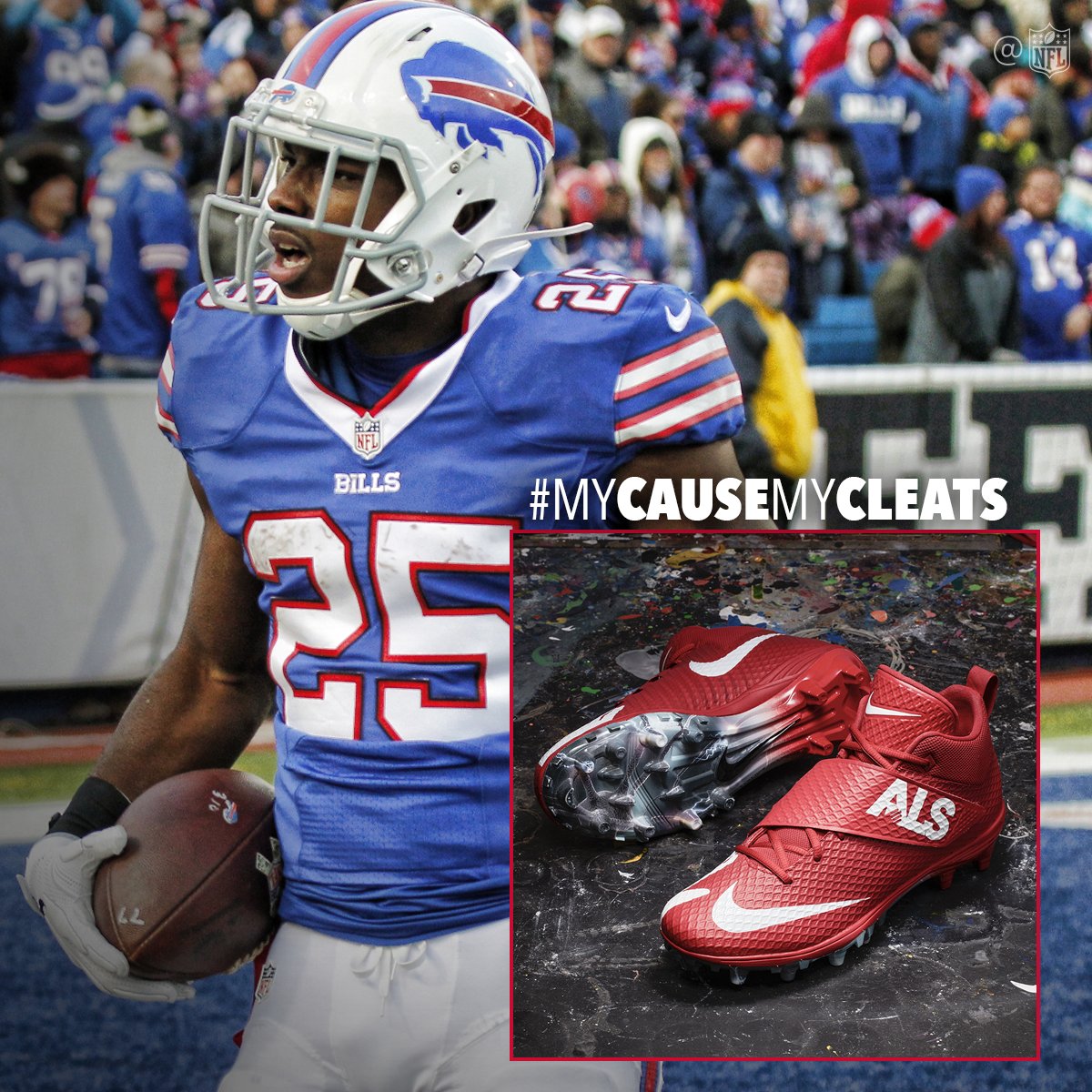 NFL on Twitter ".CutonDime25's cleats for Week 13 will support the